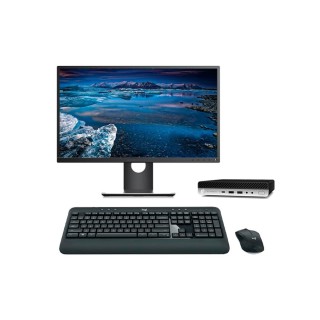 HP EliteDesk 800 G5 Mini PC Core i7 9700 3.0 GHz | LCD | 16 GB | 256 NVMe | WIFI | TEC. Y RATÓN INALÁMBRICO | DP