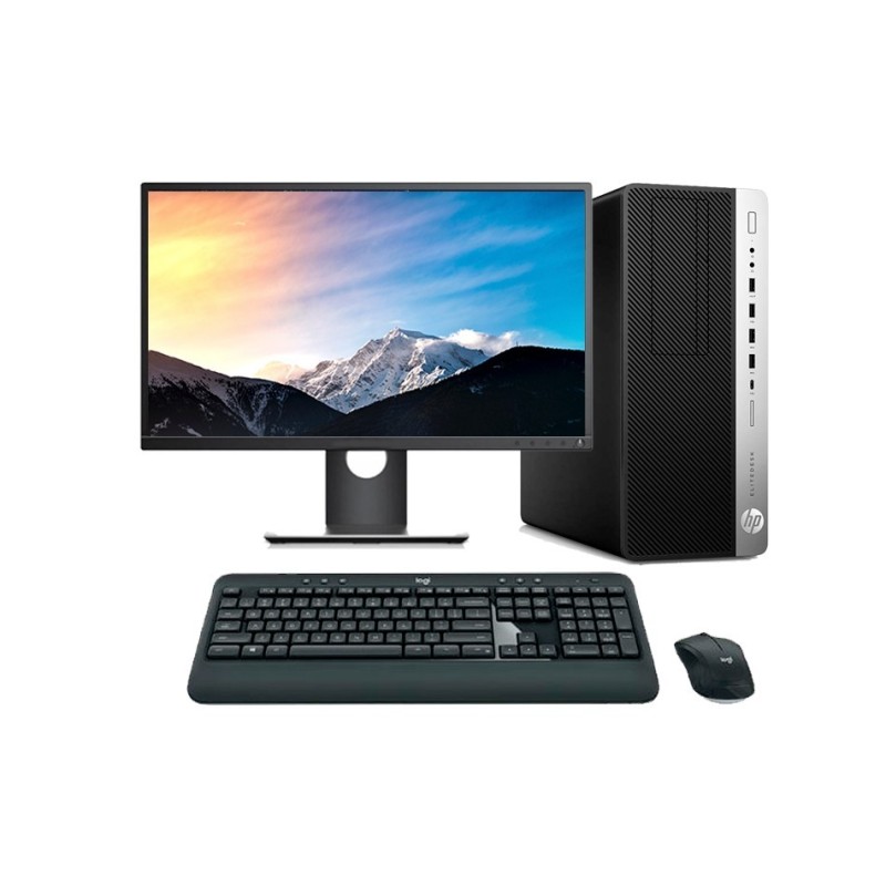 HP EliteDesk 800 G5 MT Core i7 8700K 3.7 GHz | LCD | 16 GB | 256 NVMe | WIFI | TEC. Y RATÓN INALAMBRICO | WIN 11 | DP