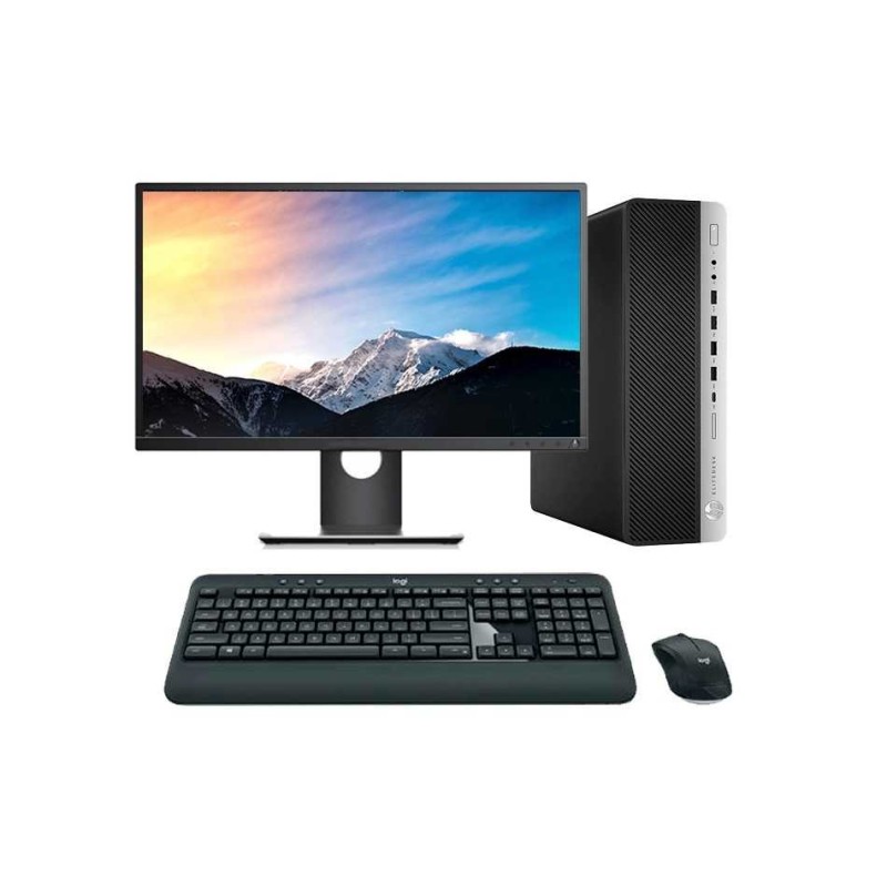 HP EliteDesk 800 G5 SFF Core i5 8500 3.0 GHz | LCD | 16 GB | 256 NVMe | WIFI | TEC. Y RATÓN INALAMBRICO | WIN 11