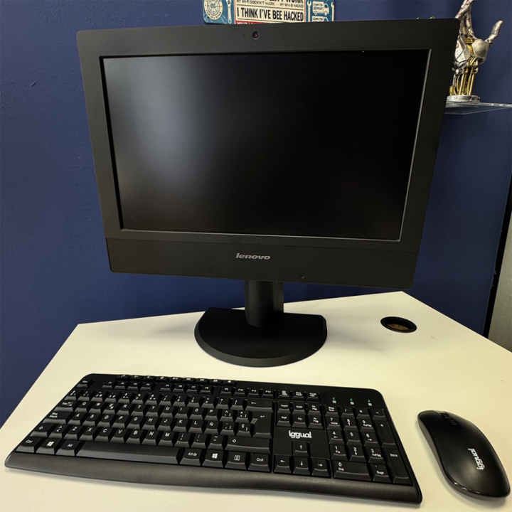 Lenovo ThinkCentre M73Z AIO Core i3 4130 3.4 GHz | 4GB | 240 SSD | 20" | Wifi | Windows | Teclado y ratón | Golpe frontal