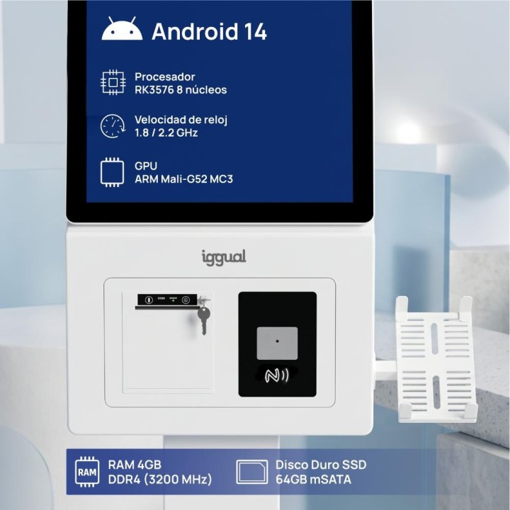 iggual Kiosco interactivo FHD ORCHID 27" Android