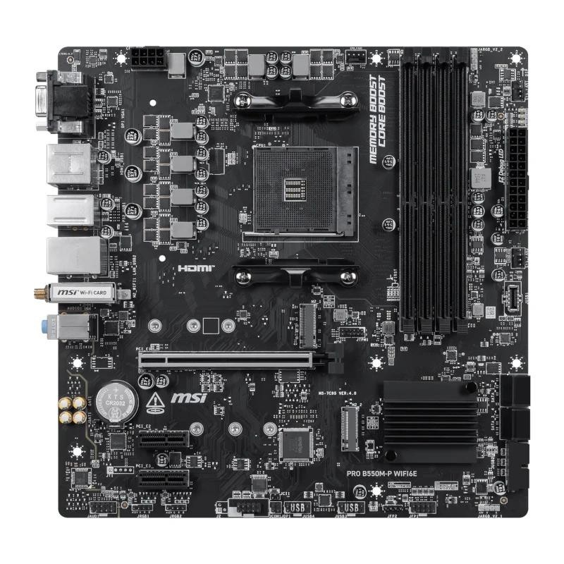 MSI Placa Base PRO B550M-P WIFI6E mATX AM4