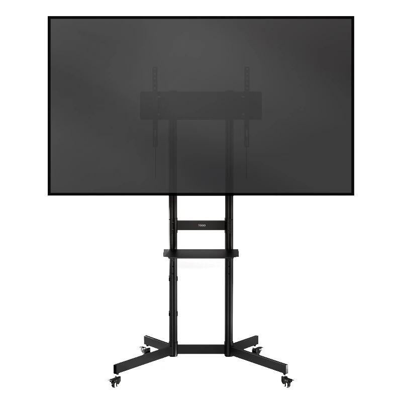Tooq Soporte Suelo Ruedas "KEFRÉN" 37-70", Negro