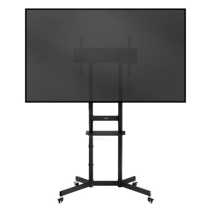 Tooq Soporte Suelo Ruedas "KEFRÉN" 37-70", Negro