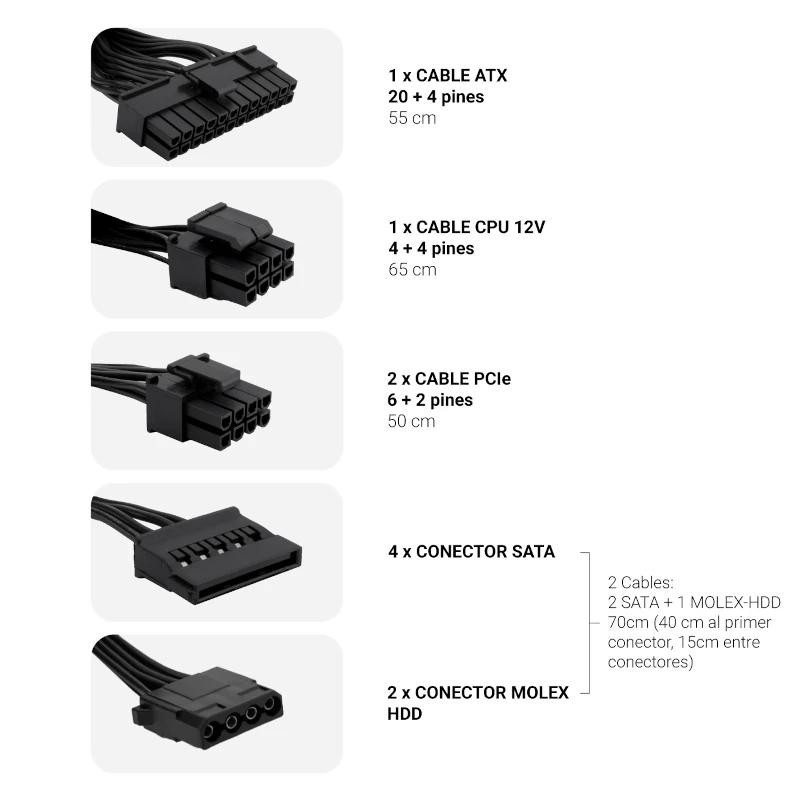 COOLBOX FUENTE ALIM. ATX POWERLINE3 650W 85%EFI