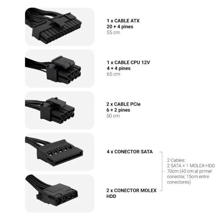 COOLBOX FUENTE ALIM. ATX POWERLINE3 650W 85%EFI