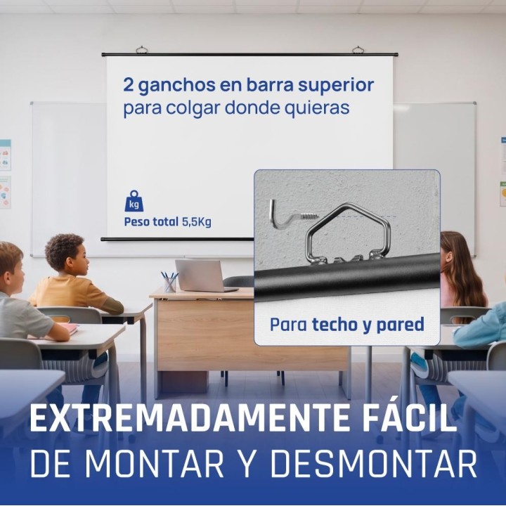 iggual Pantalla enrollable manual 100"16:9 PEM100p