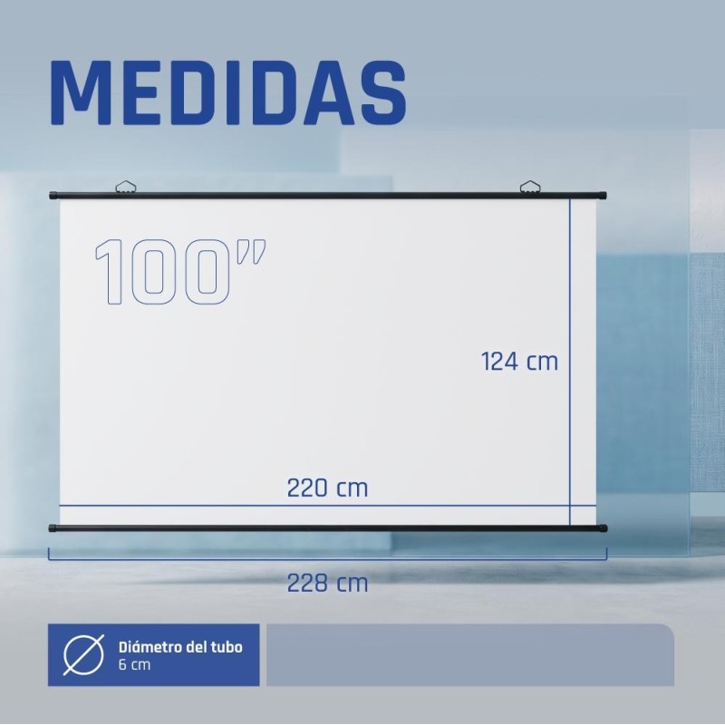 iggual Pantalla enrollable manual 100"16:9 PEM100p