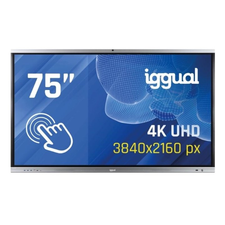 iggual Pantalla interactiva 4K ORCHID 75" Webcam