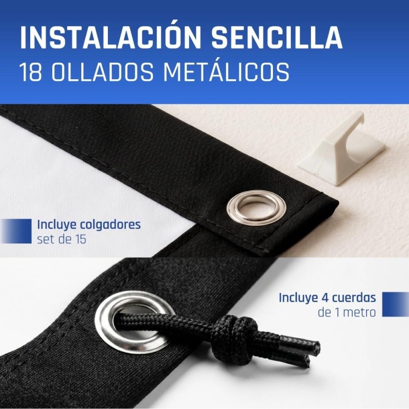 iggual Pack mini proyector + pantalla 120" plegabl