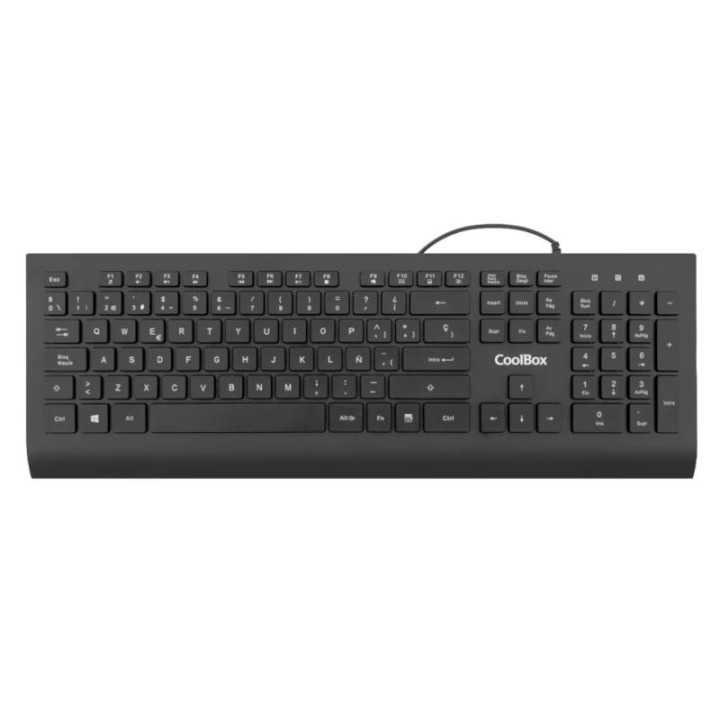 COOLBOX Teclado Flatpro usb 1.8M silencioso