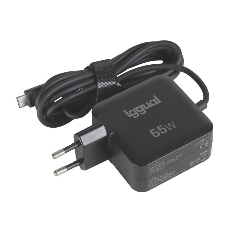 iggual Cargador portátil y móvil tipo C PD 65W