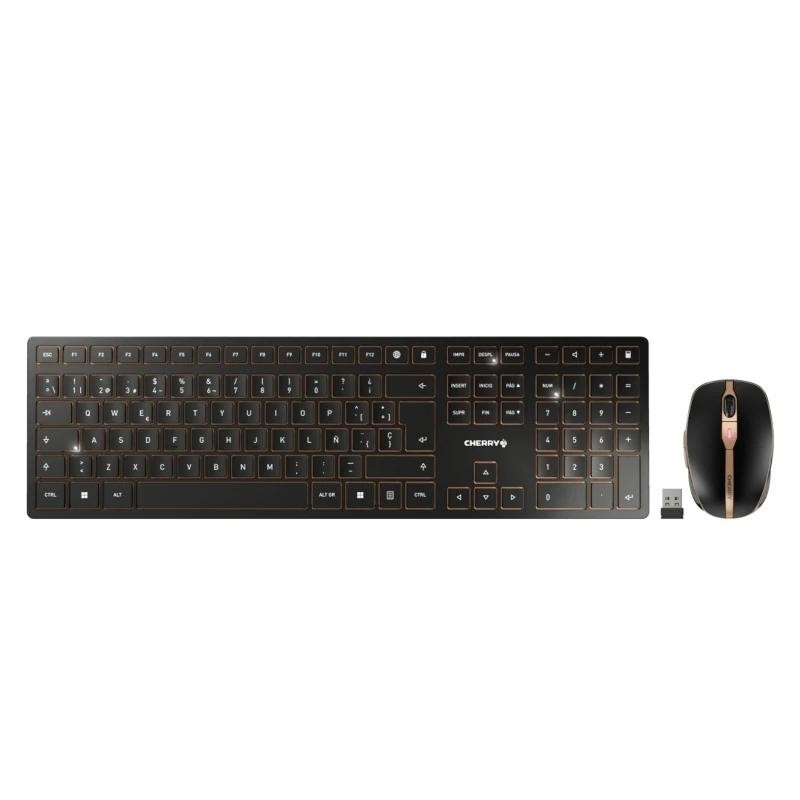CHERRY Teclado+ratón combo Bluetooth-Inalámbrico
