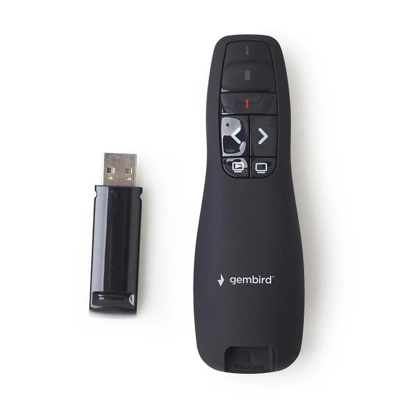 Gembird Presentador Inalámbrico Puntero Láser USB