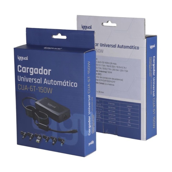 iggual Cargador Universal Automático CUA-6T-150W