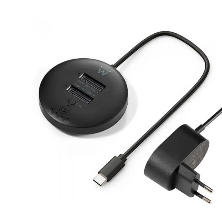 EWENT EW7078 clonador USB3.2, doble bahía SSD