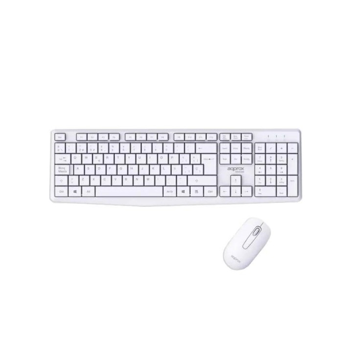 APPROX Teclado+raton inalamb X420W 1000DPI Blanco