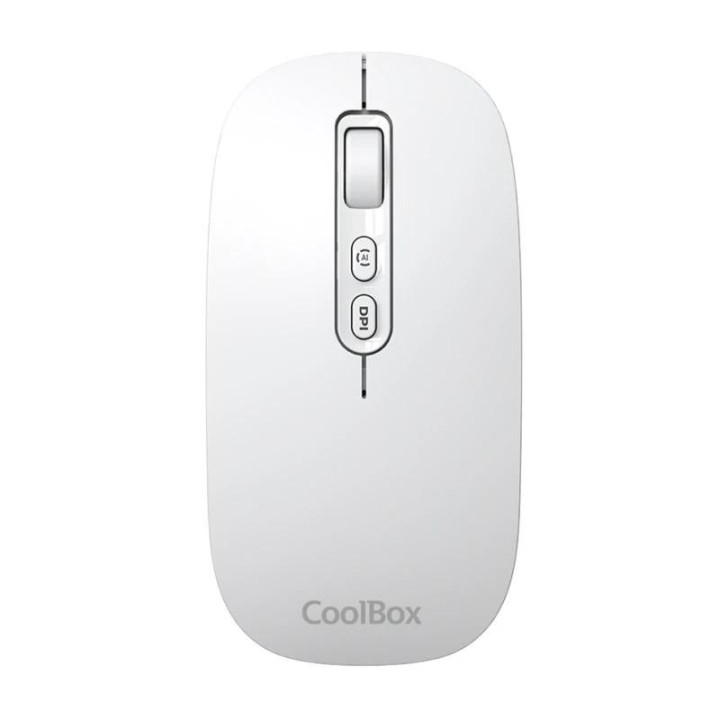 Coolbox Ratón W02-IA Inalámbrico RF+BT Blanco