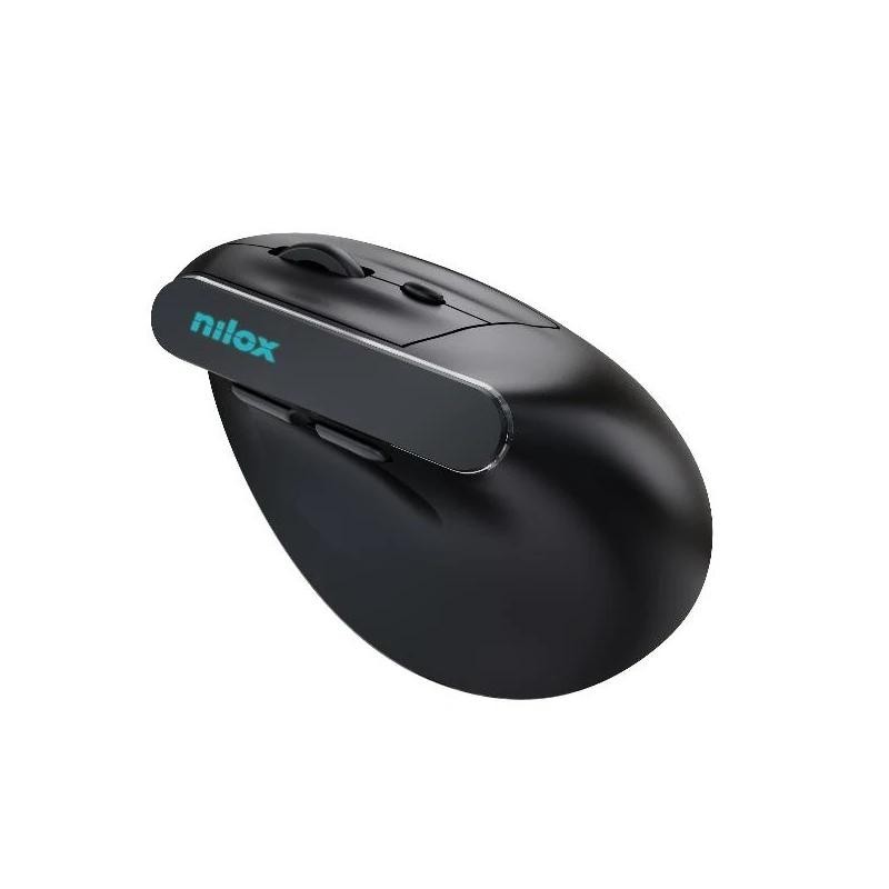 Nilox Ratón Wir Vertical Rec. Silen 1600 DPI Negro