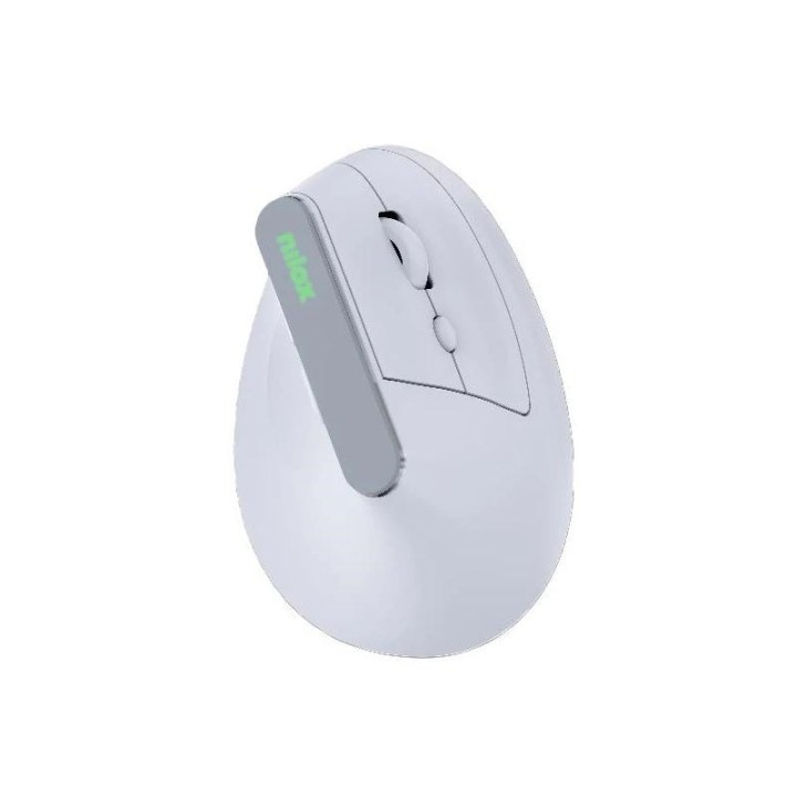 Nilox Ratón Wir Vertical Rec. Silen 1600DPI Blanco