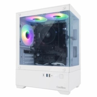 Coolbox Caja Gaming MATX GM200 V.Lite ARGB S.FTE B