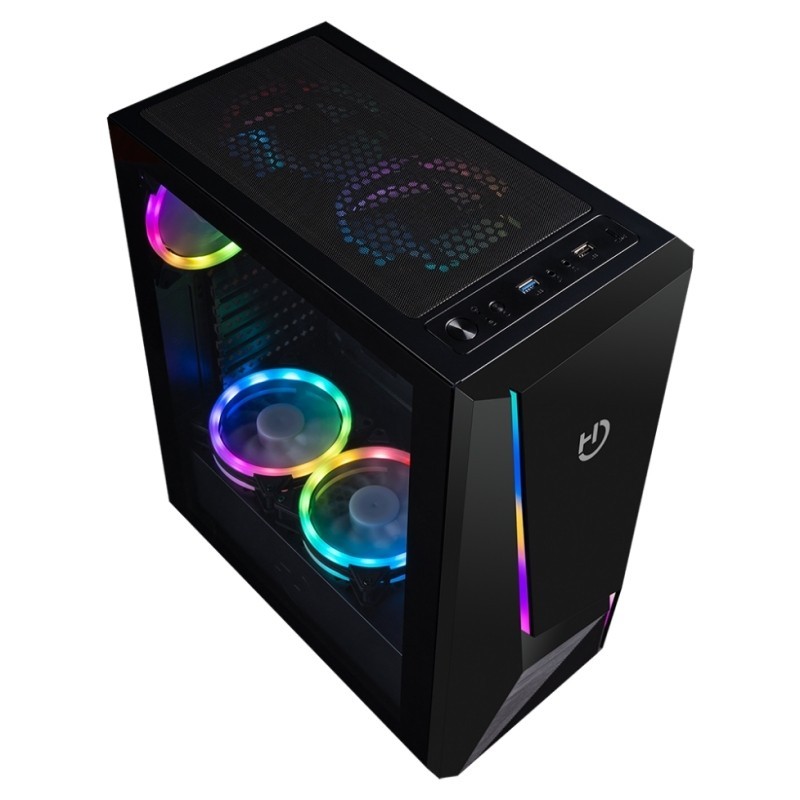 Hiditec Semitorre V20 PRO ARGB Cristal Templado