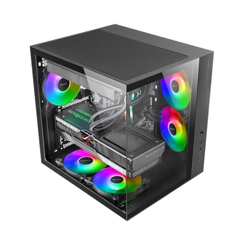 MARS GAMING Caja MCV-ONE Atx Doble Cámara Black
