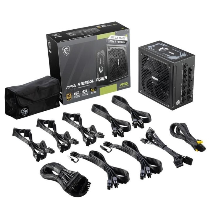 MSI Fuente Alimentación MAG A1250GL 1250W 80+ Gold