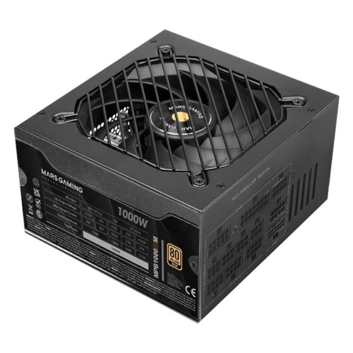 MARS GAMING Fuente Alimen.1000W Atx3.1 FullMod Psu