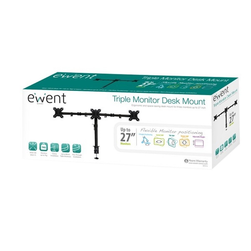EWENT EW1513 Sopore Tv Mesa 3 Monit. Hasta 27"