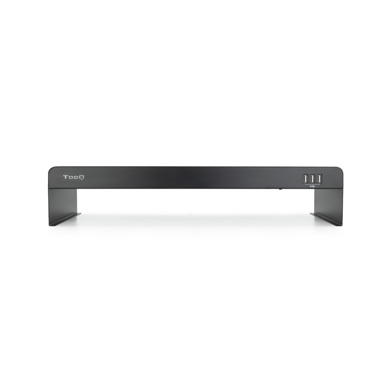 Tooq Soporte elevador monitor/portátil 3xUSB negro
