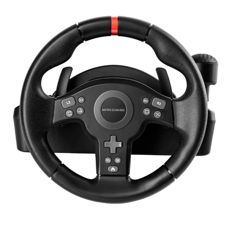MARS GAMING Volante Simulación Carreras Negro