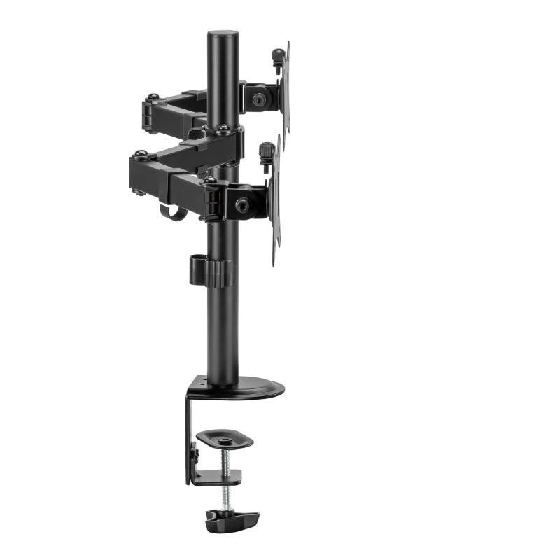 iggual SPM02 Soporte pinza mesa 2 monitores 17-32"