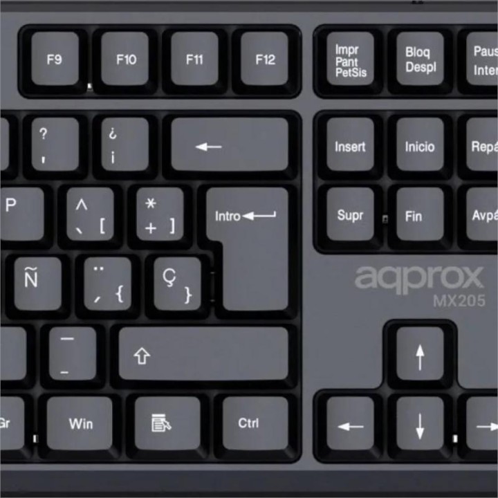 APPROX Teclado X205 USB 2.0 Negro