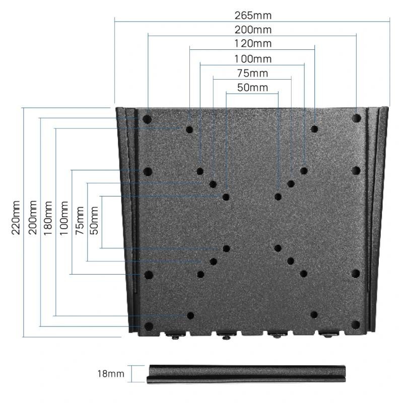 iggual SPTV01 Soporte TV pared Fijo 10"-42" 30 kg