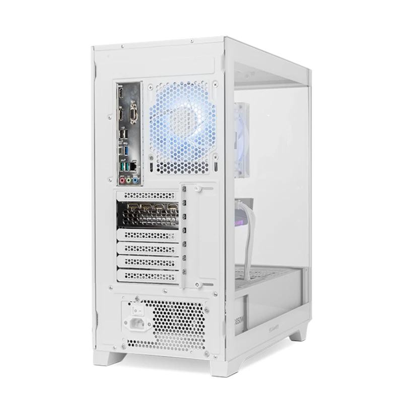 NOX Semitorre HUMMER ETHER Cristal Curvo Blanco