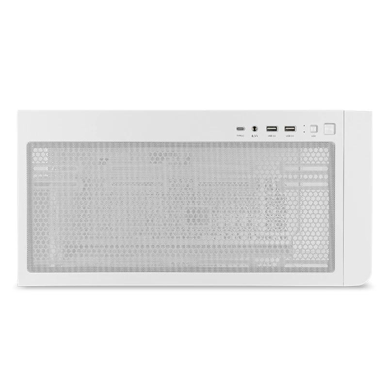 NOX Semitorre HUMMER ETHER Cristal Curvo Blanco