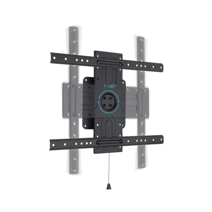 Tooq LP3780F-R Soporte pared rotación 360º Negro