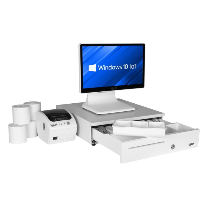 Pack TPV blanco 15,6"  N100 +30PW+EASY80W+W11