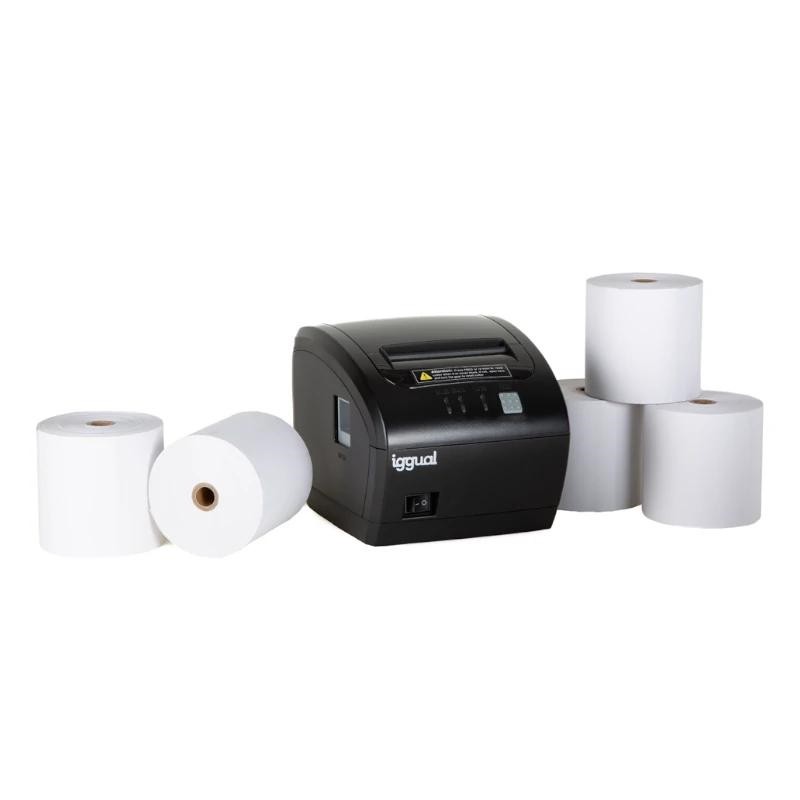 Kit impresora térmica tickets TP EASY 80 + 5 rollo