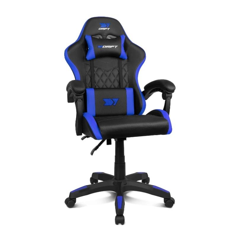 DRIFT Silla Gaming DR35 Negra-Azul Eléctrico