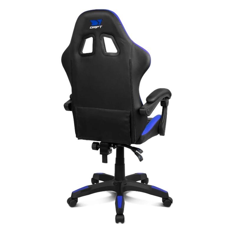 DRIFT Silla Gaming DR35 Negra-Azul Eléctrico