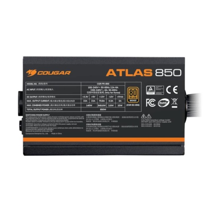 Cougar Fuente Alim ATLAS 650 80+bronze 24-pin