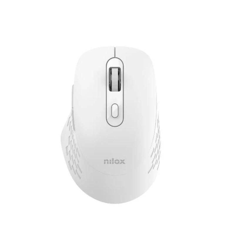 Nilox Ratón Dual Wireless 1600dpi silen. Blanco
